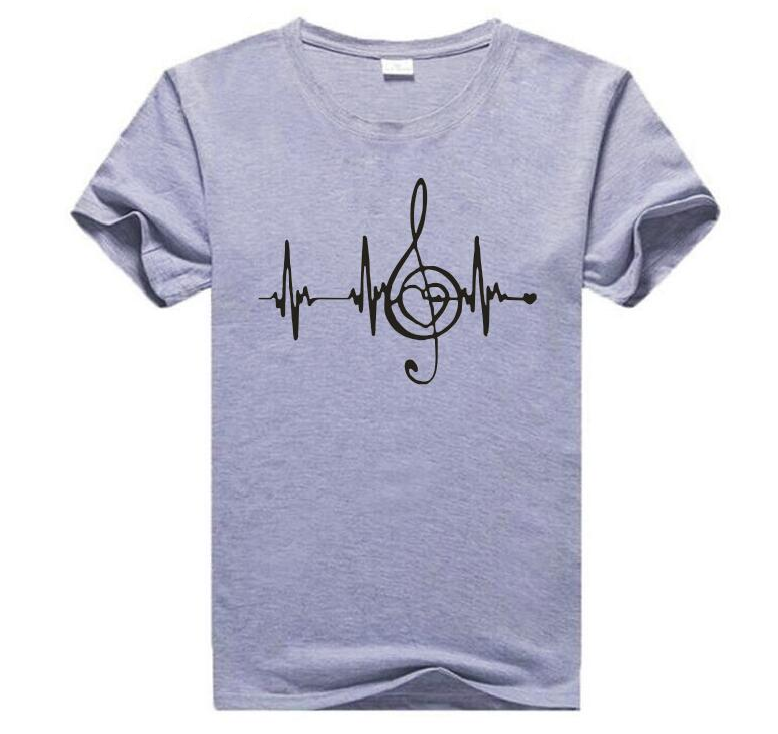 Heartbeat Music Printed T-shirt
