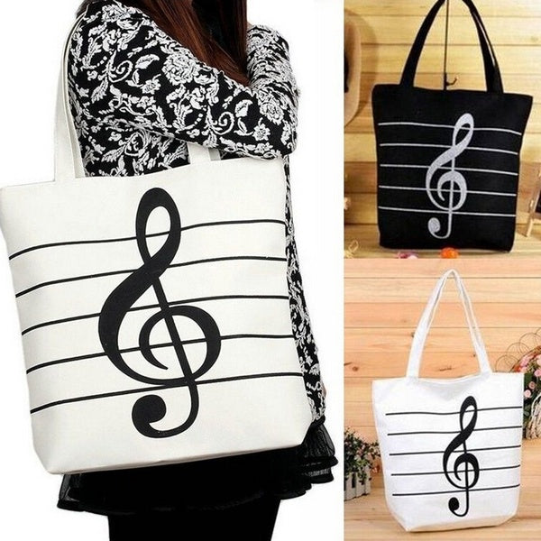 Treble Clef Music Tote Bag