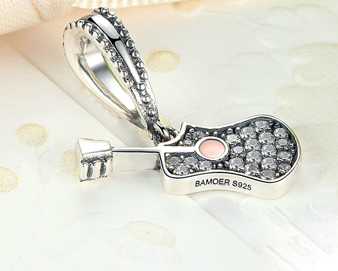 Guitar Sterling Silver Pendant