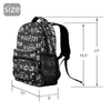 Black Music Scores 17-inch Casual Backpack