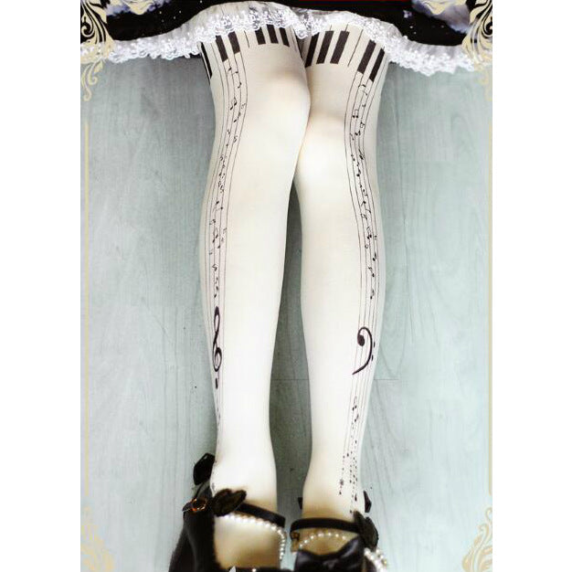 Music Note & Piano Pantyhose