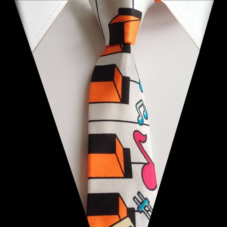 Piano Keys Music Notes Necktie