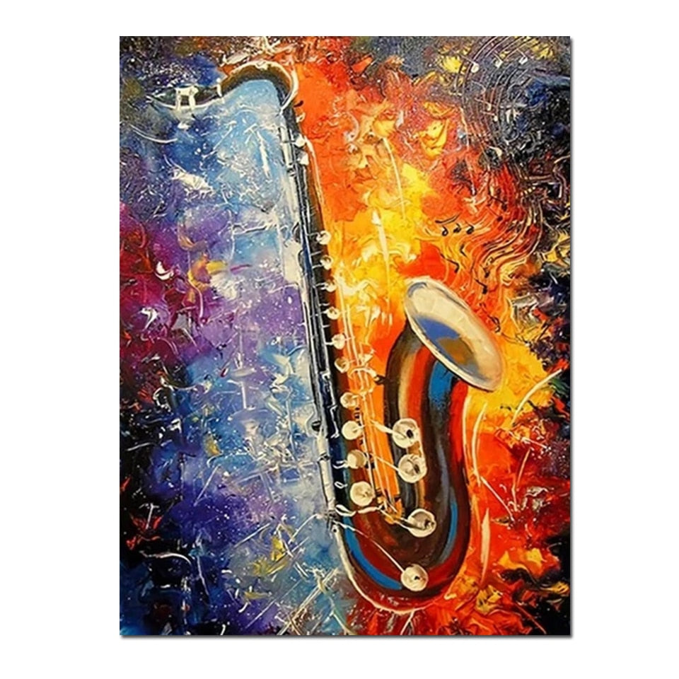 Cross Stitch Saxophone Diamond Painting