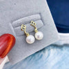 Music Notes Pearl Earrings Set