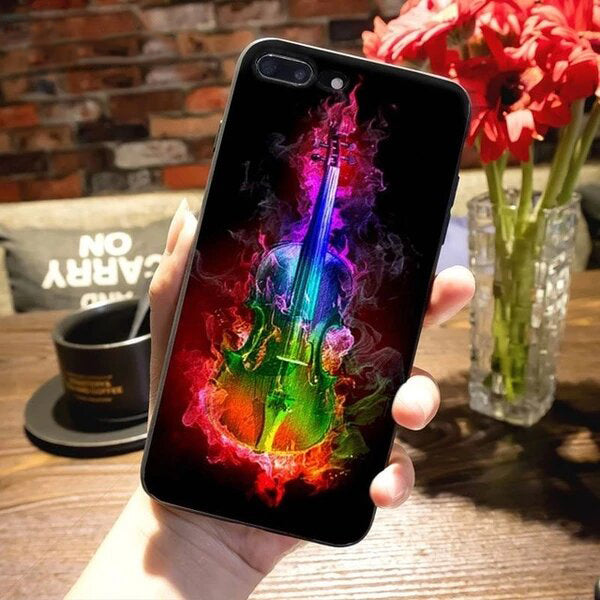 Free - Music Guitar Print iPhone Case