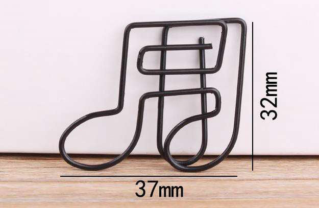 10pcs Black Music Notes Paper Clip - { shop_name }} - Review