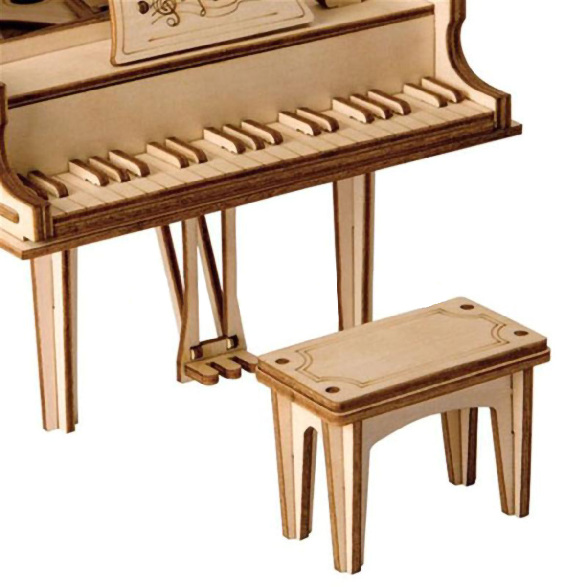 DIY Wooden Piano Puzzle
