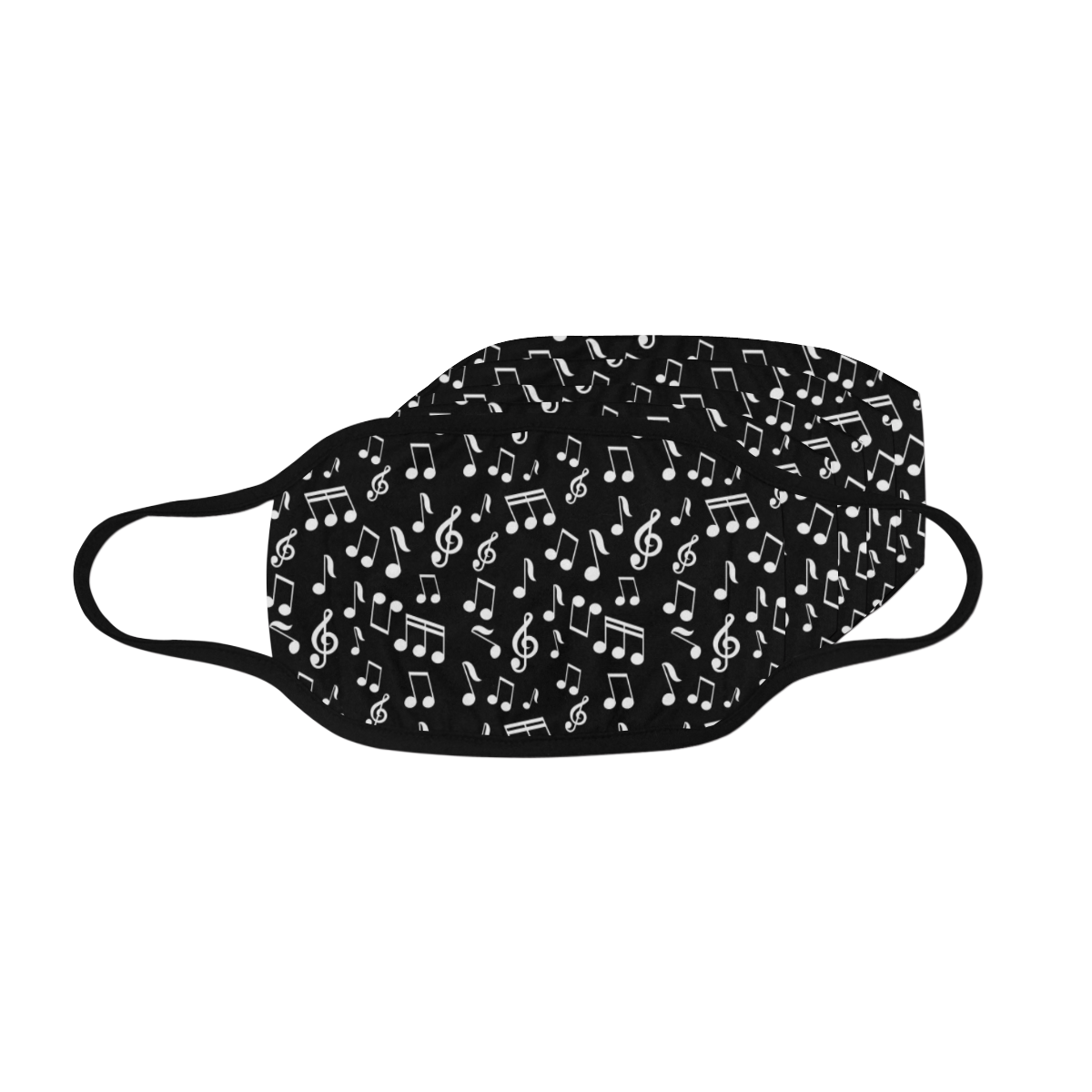 Music Notes Black Mask