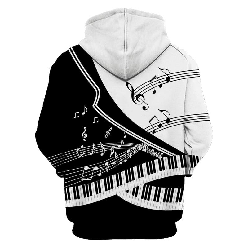 Piano Music B&W Sweatshirt/Hoodie