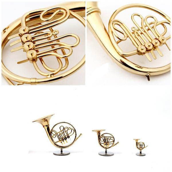 Miniature French Horn Decor