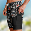 Piano Flower 2-In-1 Shorts