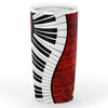 Piano Music Notes Red Tumbler