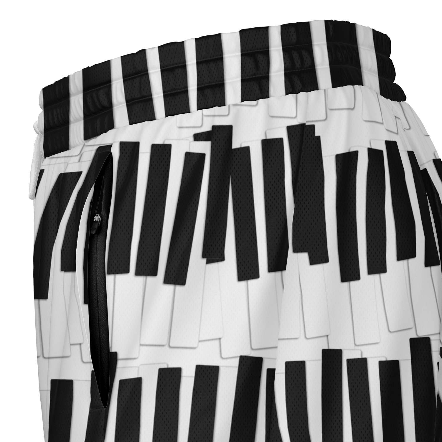 Piano Keys Pattern 2-In-1 Shorts