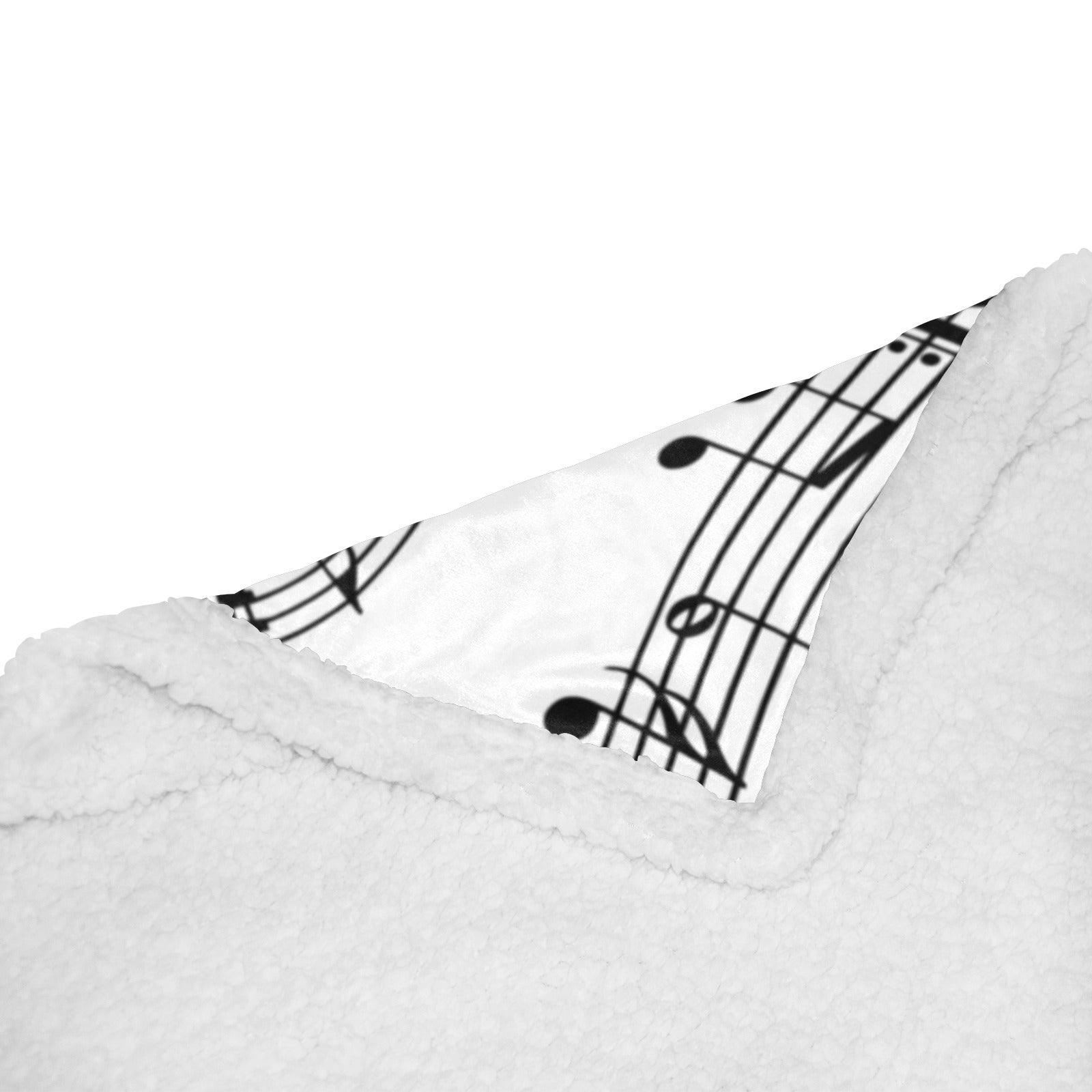 Musical Notes White Blanket