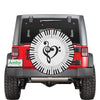 Piano Heart Treble Clef Tire Cover