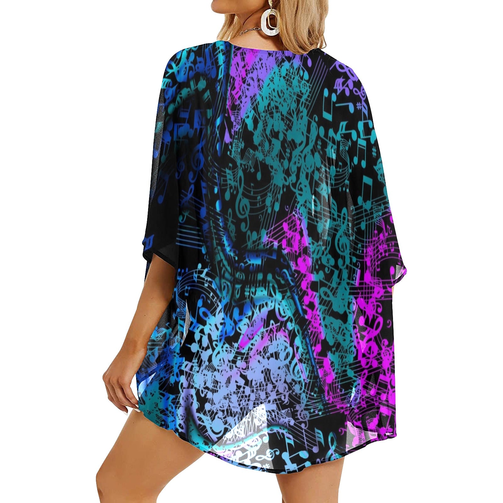 Musical Chiffon Kimono