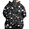 Vinyl Pattern Plus-Size Zip Hoodie