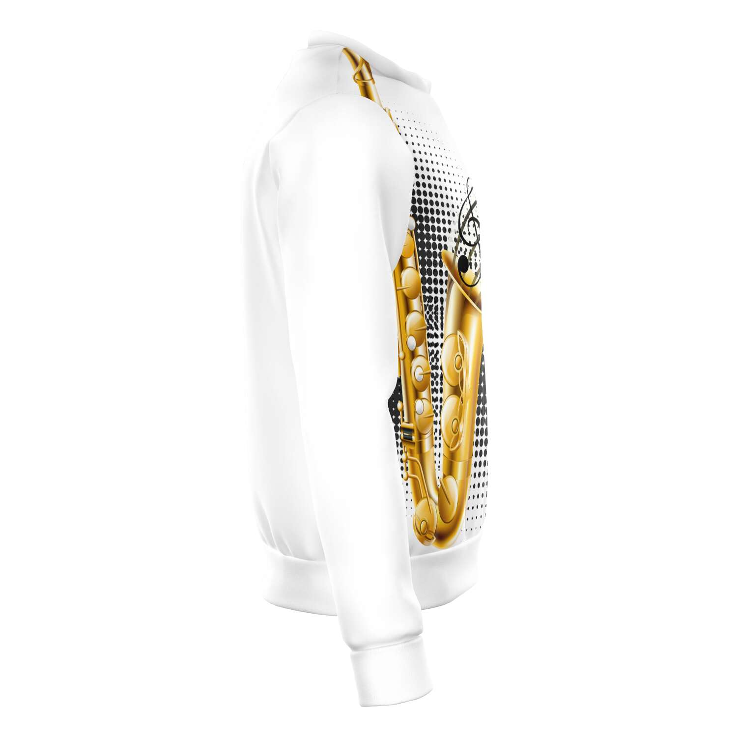 Saxophone WhiteSweatshirt - { shop_name }} - Review