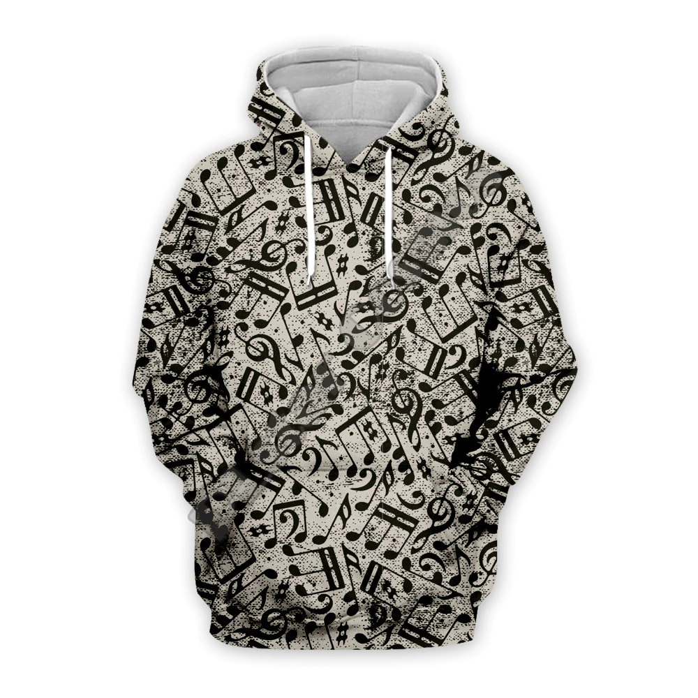 Music Notes Print Streetwear