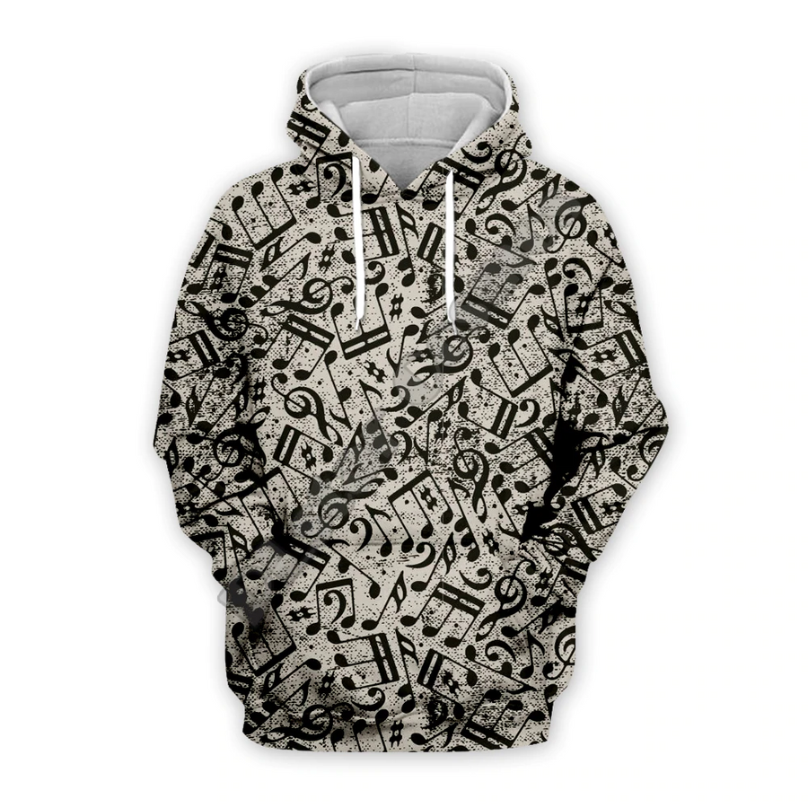 Music Notes Print Streetwear