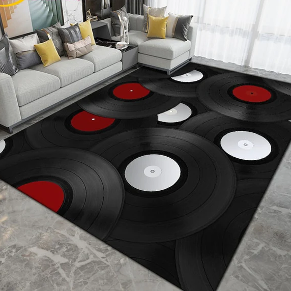 Colorful Vinyl Record Carpet - Artistic Pod