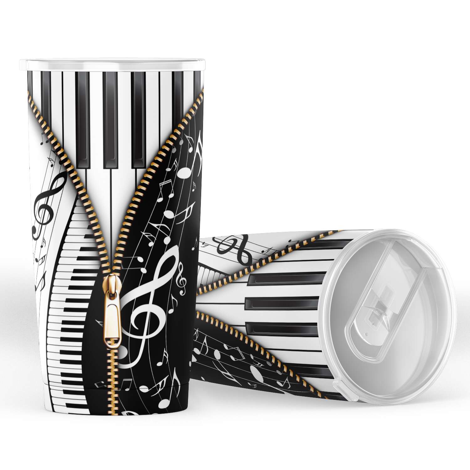Piano Keys And Musical Notes Tumbler