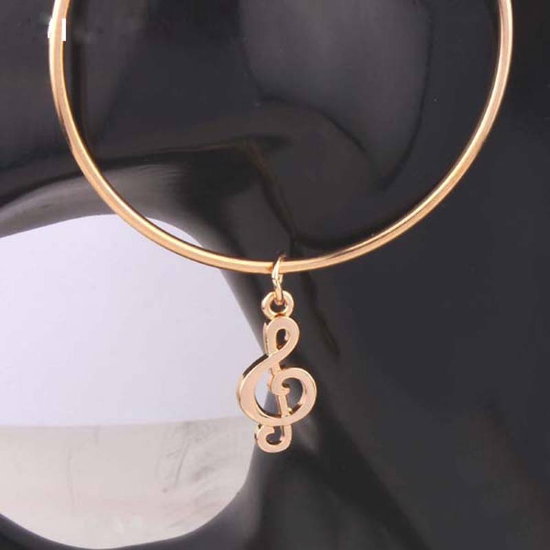 Free - Music Notes Hoop Earrings