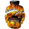 Piano in Fire Hoodie/Sweatshirt