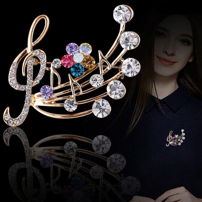 Free - Treble Clef & Note Brooch