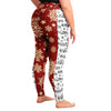 Music Notes Red Plus Size Leggings