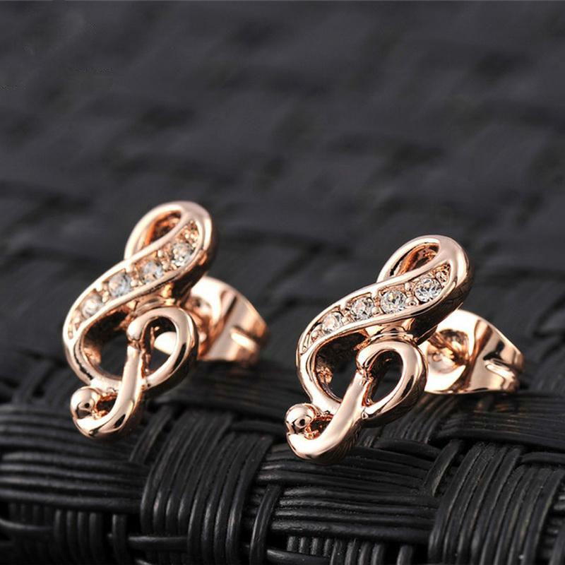 Shinning Music Note Earrings