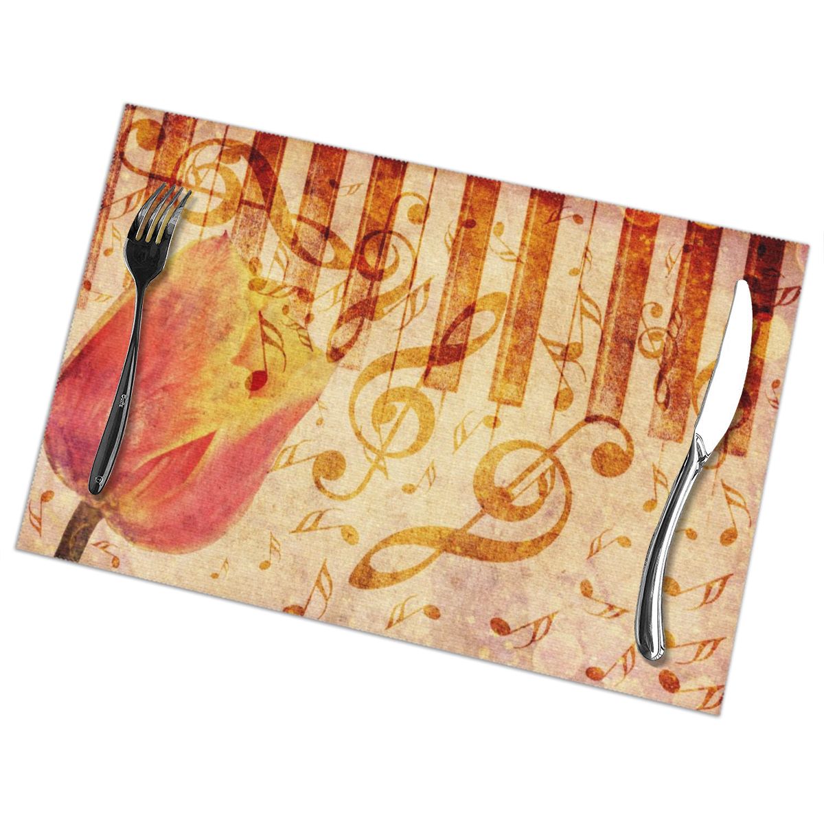 Grunge Tulip Music Dining Pad Set