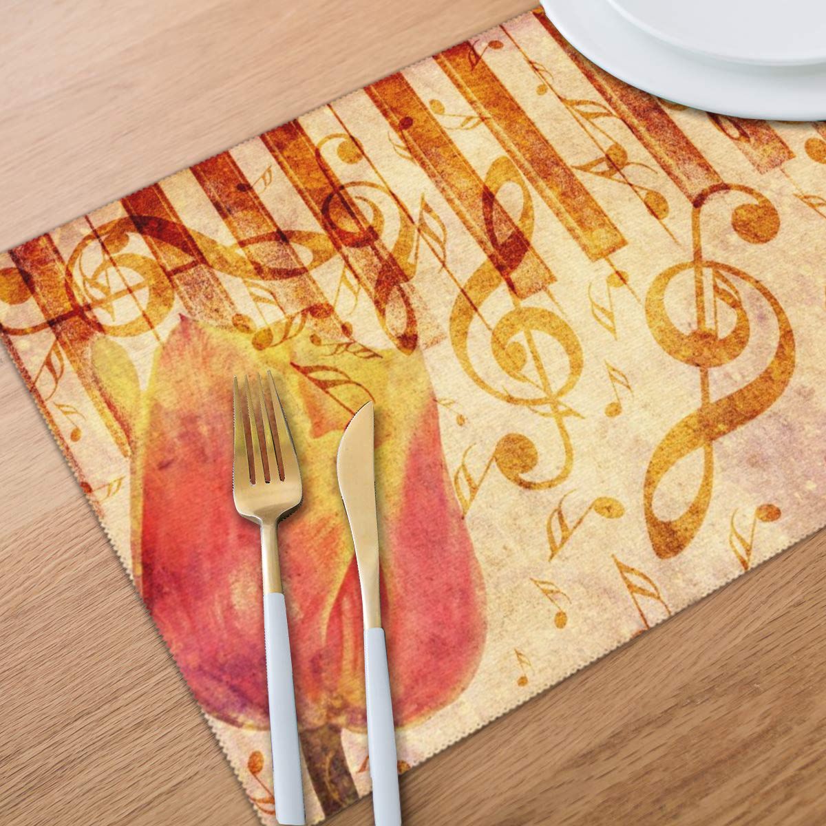 Grunge Tulip Music Dining Pad Set