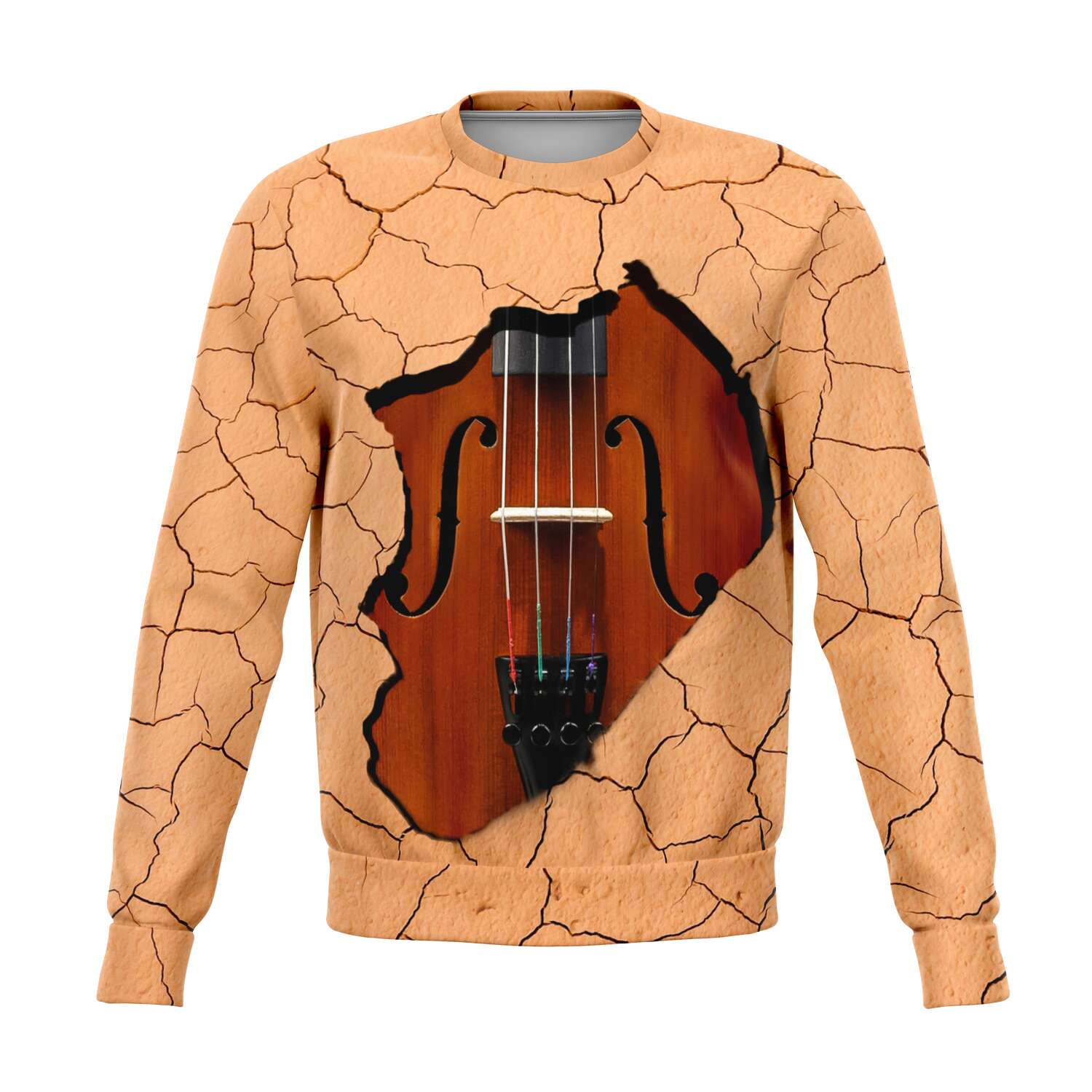 Stunning Violin Inside Sweatshirt