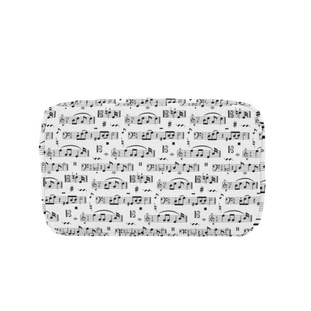 Music Note White Lunch Bag