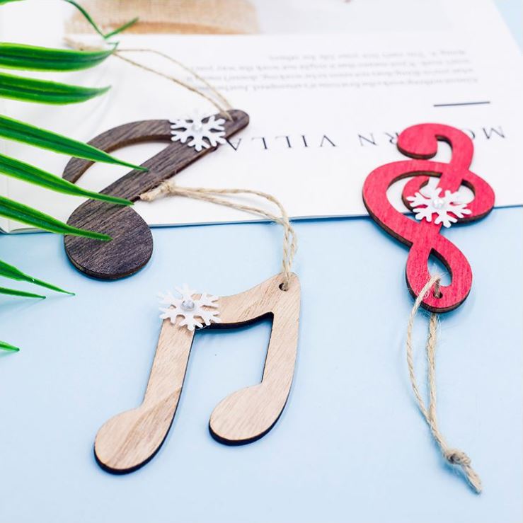 Music Notes Christmas Tree Hanging Decor