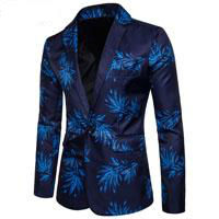 Leaves Printed Blazer