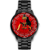 Red Electric Guitar Black Watch