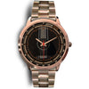 Wood Guitar Rose Gold Watch