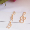 Musical Notes Drop Earrings - Gold - { shop_name }} - Review