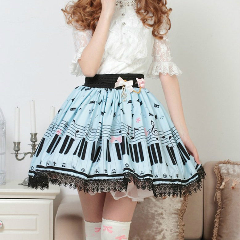 Piano & Melody Printed Skirt