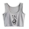 Casual Music Note Cat Tank Top