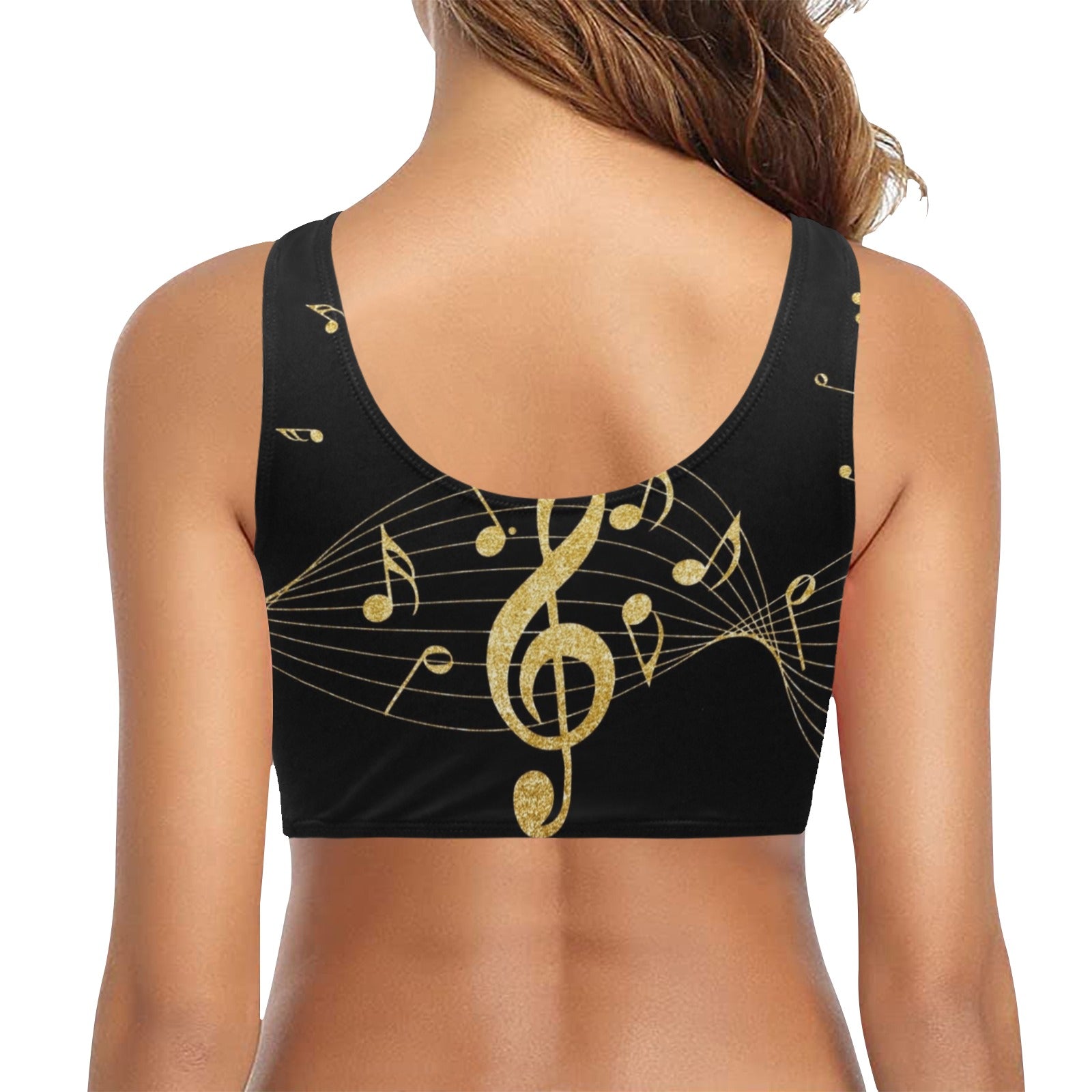 Treble Clef Music Bikini Top