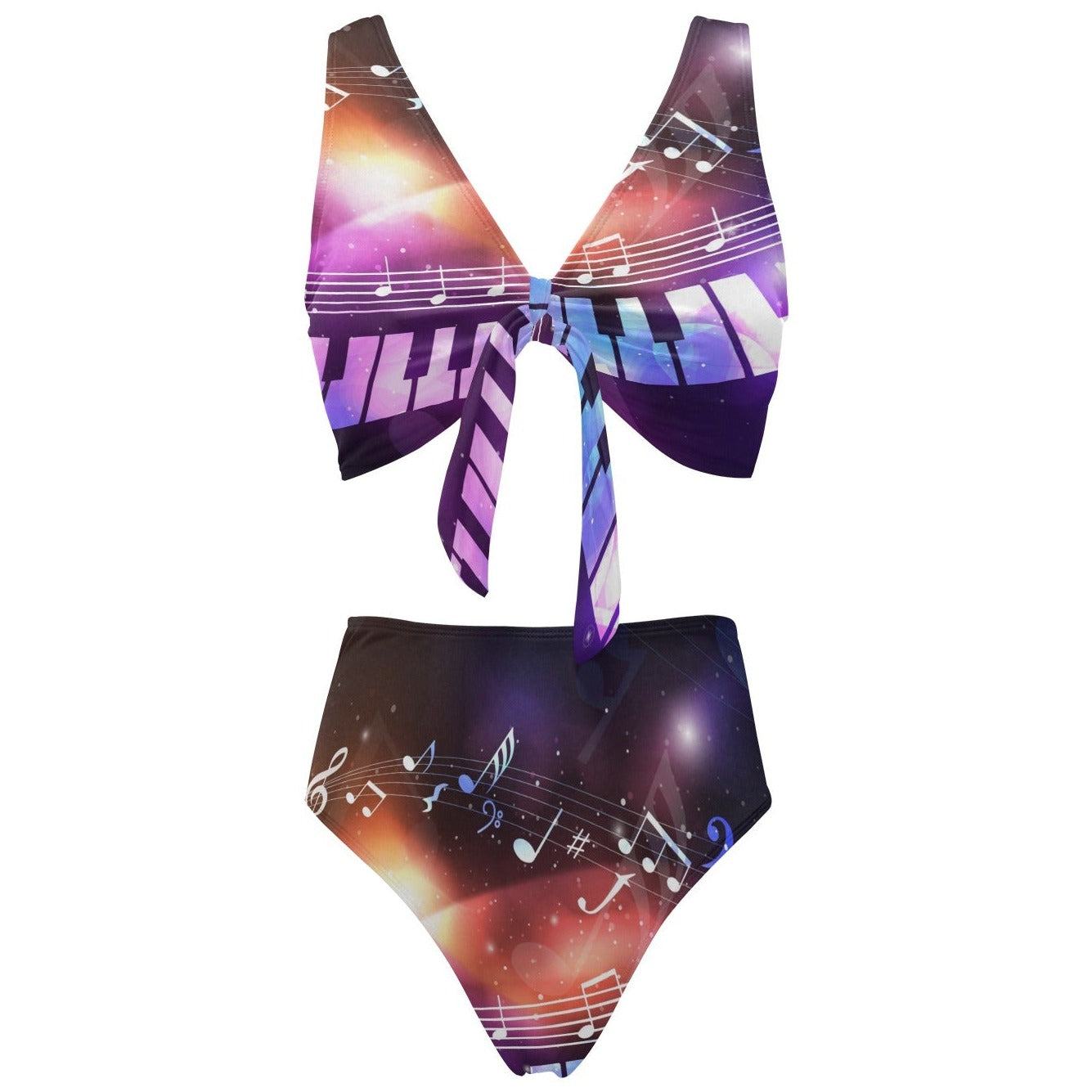 Piano Music Space Bikini Swimsuit