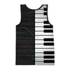 Piano Music 3D Printed Tank Top