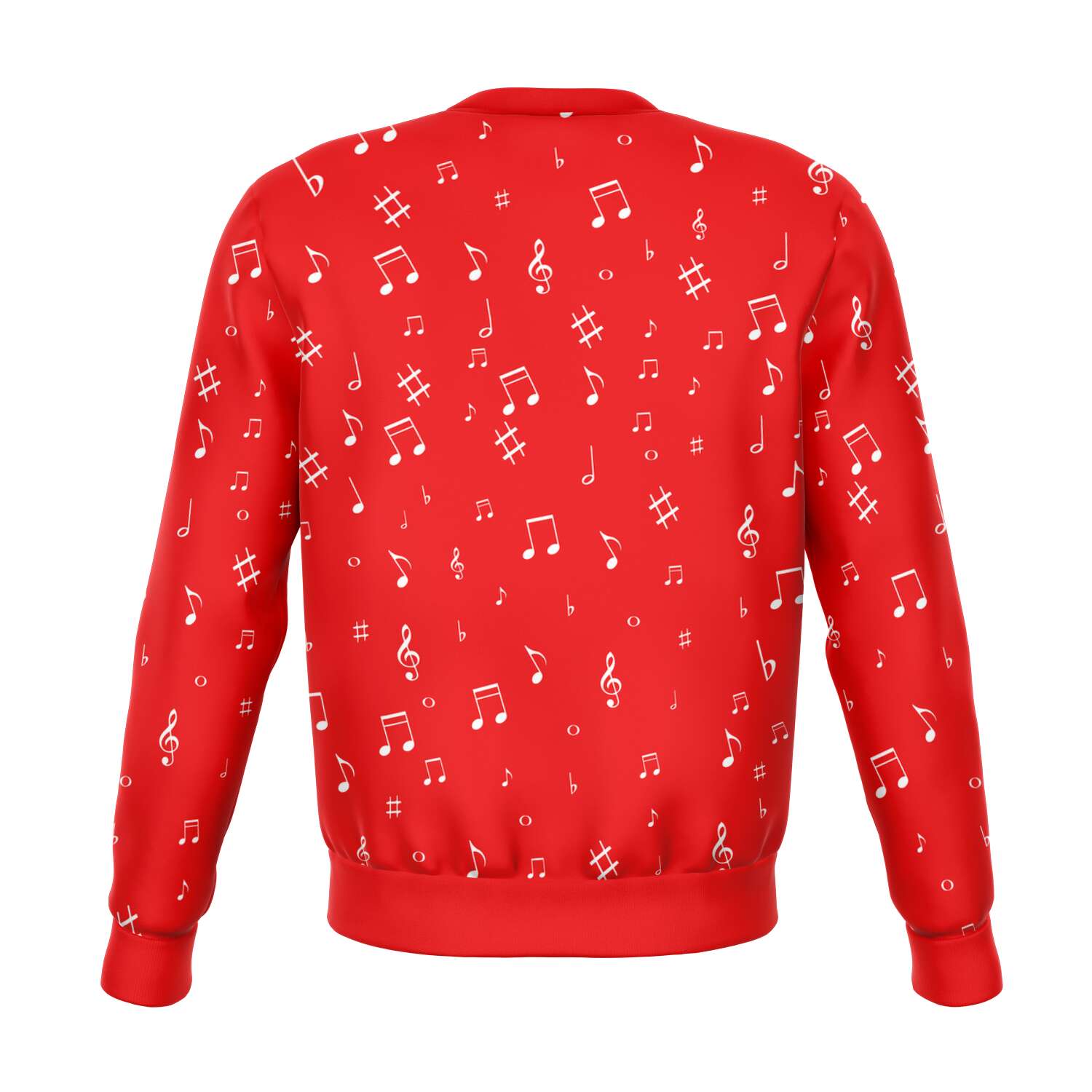 Piano Music Notes Red Sweatshirt