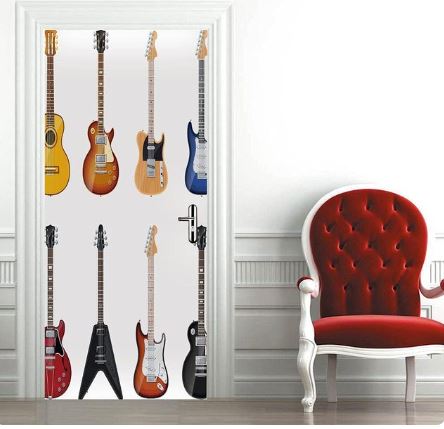 Music Door Stickers