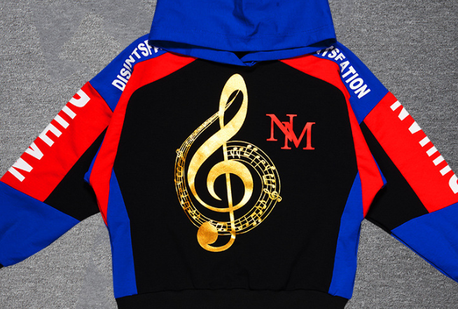 Music Notes Long Sleeves Clothing Set