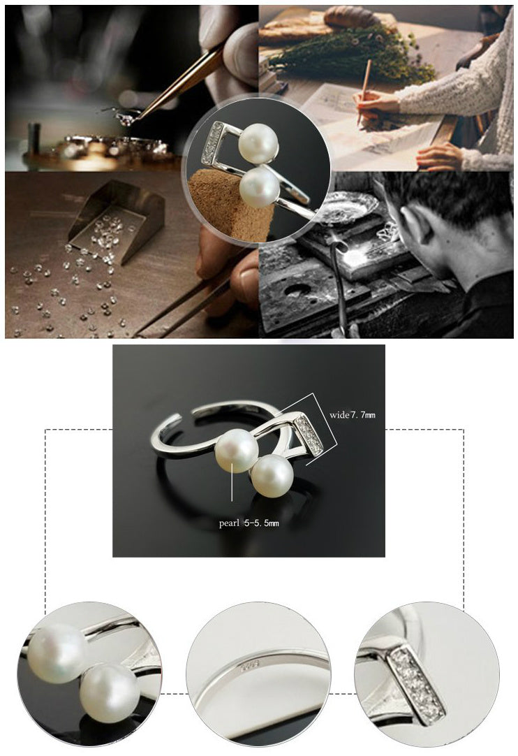 Music Note Pearl Ring