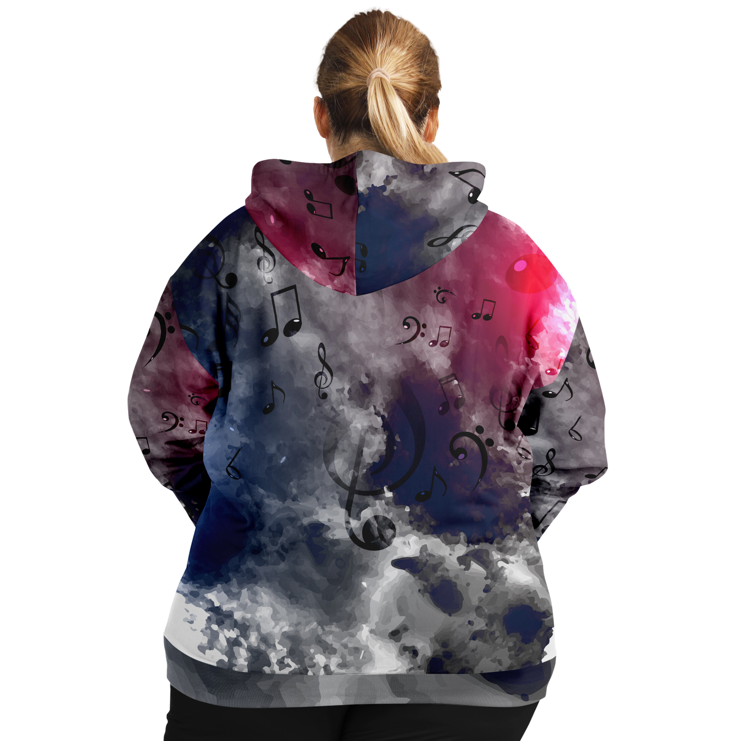 Music Note Abstract Zip Hoodie